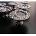 Ручка кнопка з кристалами Swarovski GU-W7340 глянсовий хром