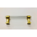 Прозора ручка-скоба модерн AG1-120-96 GOLD ACRYLIC золото 96 мм