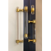 Прозора ручка-скоба модерн AG1-120-96 GOLD ACRYLIC золото 96 мм
