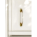 Прозора ручка-скоба модерн AG1-120-96 GOLD ACRYLIC золото 96 мм